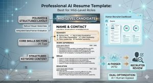 aicareerly professional ai resume template