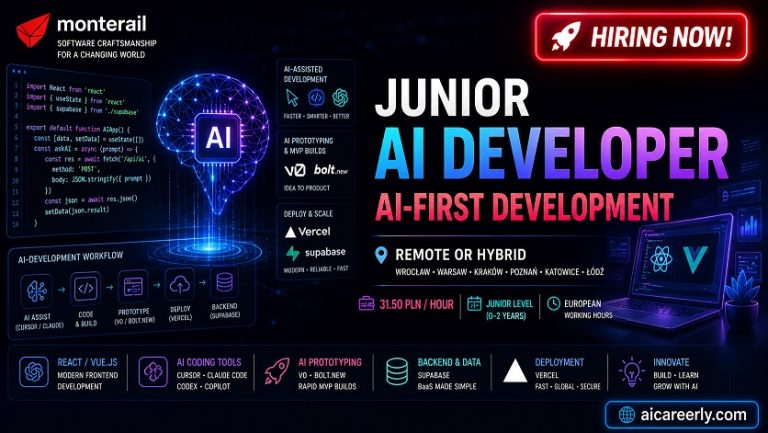 monterail junior ai developer