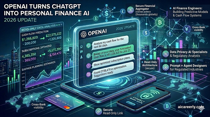 OpenAI Turns ChatGPT Into a Personal Finance AI - What It Means for AI Jobs, Banking, and the Future of Work (2026 Update) openai finance
