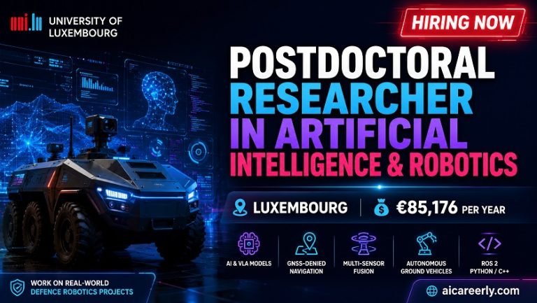postdoc researcher ai and robotics