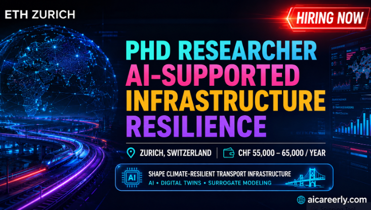 PhD Position in AI-Supported Transport Infrastructure Resilience – Zurich | Visa + Salary Insights eth zurich ai phd offer