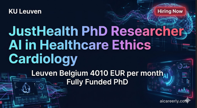 JustHealth PhD Researcher (AI in Healthcare Ethics & Cardiology) – Leuven, Belgium | Visa + Salary Insights ku leven ai health phd